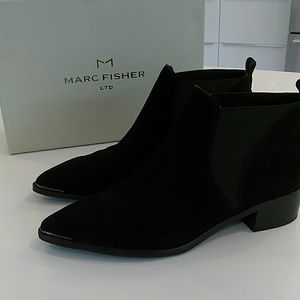 Marc Fisher Suede Chelsea Bootie Yellin